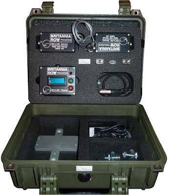 BRITANNIA ROW PRODUCTIONS DESIGN WORK Case for RECLINE Inclinometer Sensors and Displays